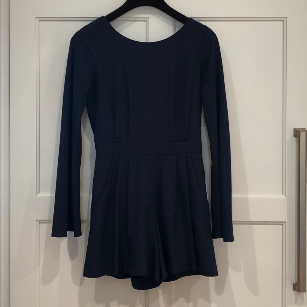 Navy Romper